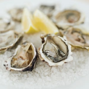 Oysters-on-half-shell